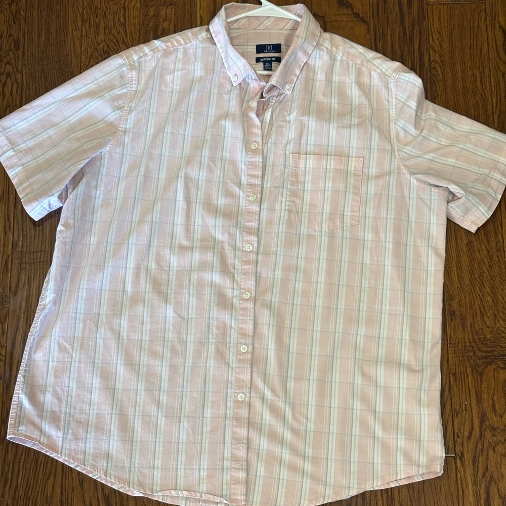George Pink Plaid Men's Shirt